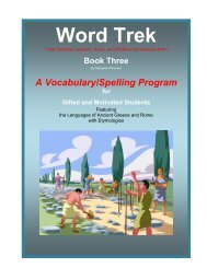 Word Trek Book Three - Taking Grades Publishing Company
