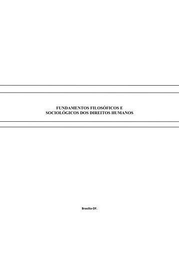 fundamentos filosoficos dos direitos humanos v1 - Ambiente Virtual ...
