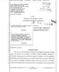 Schaffer v. Alameda County - Class Action Complaint - Clearinghouse