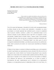 MICHEL FOUCAULT Y LA COLONIALIDAD DEL PODER - El Amauta