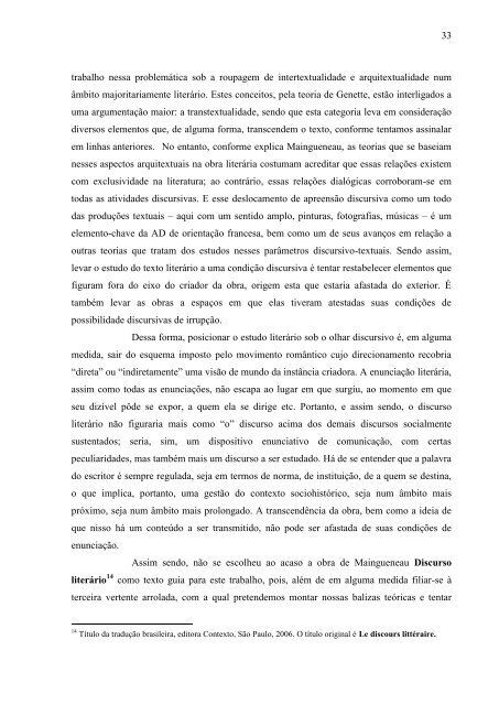 ANÁLISE DISCURSIVA DA LITERATURA COMO DISPOSITIVO ...