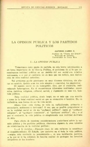 la opinion publica y los partidos politicos - Revista de Ciencias ...