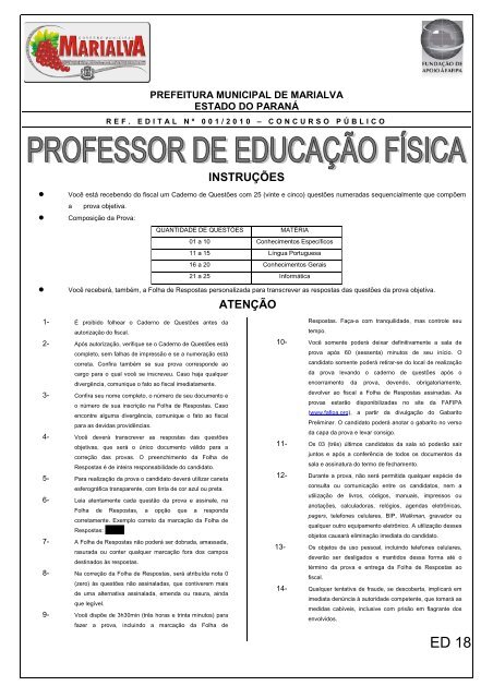 Questões de Educação Física, PDF