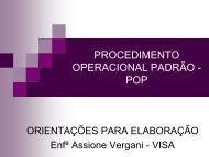 PROCEDIMENTO OPERACIONAL PADRÃO - POP