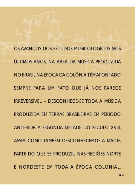 MÚSICA ERUDITA BRASILEIRA - Departamento Cultural