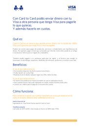 Con Card to Card podés enviar dinero con tu Visa a otra persona ...