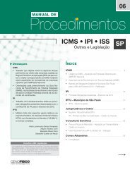 ICMS • IPI • ISS SP - Cenofisco