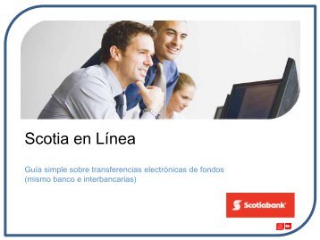 Transferencia Electrónica de Fondos (mismo banco u ... - Scotiabank