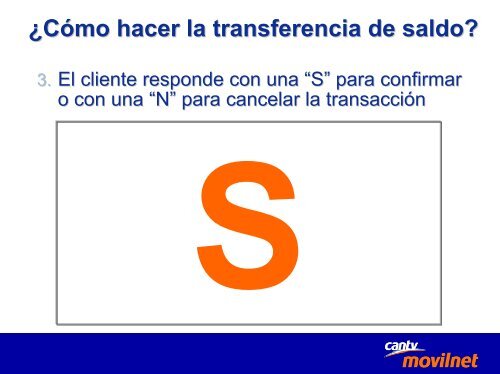 Transfiere tu Saldo Movilnet - Cantv