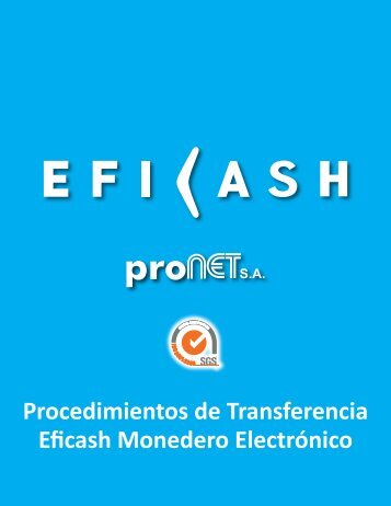 Procedimientos de Transferencia Eficash Monedero Electrónico