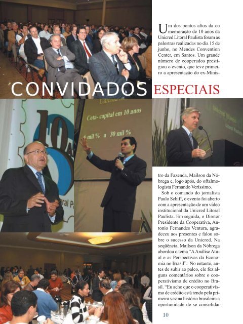 Edição Especial - Revista 10 Anos - Unicred Metropolitana