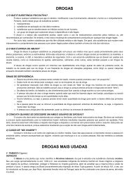 Conhecendo as drogas - Convenção Batista Brasileira
