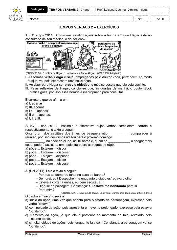 Exercícios, PDF, Ano