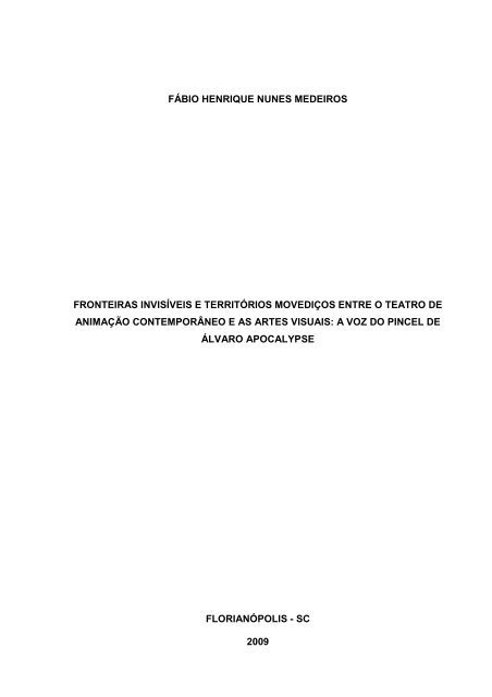 Fronteiras Invisíveis e Territórios Movediços entre o Teatro de ...