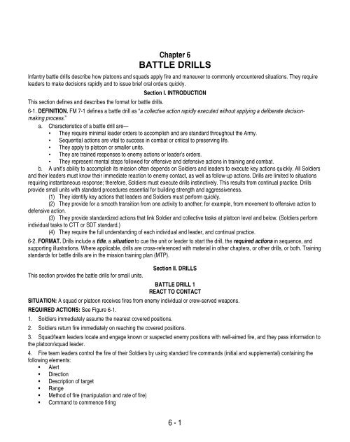 BATTLE DRILLS - Amiando