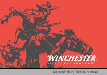 Winchester Model 1300 Owner's Manual