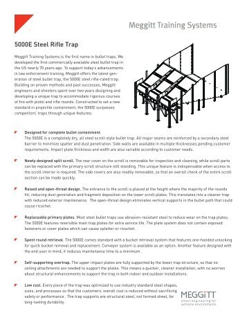 5000E Steel Rifle Trap - Meggitt Training Systems