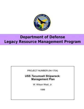 USS Tecumseh Shipwreck: Management Plan - Naval History and ...