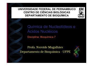 Química de Nucleotídeos e Ácidos Nucléicos - Universidade ...