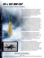 Download technical sheet - GENERAL DYNAMICS - Ordnance and ...