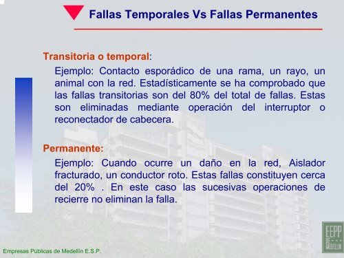 Protección del sistemas de distribución de Empresas Públicas de ...