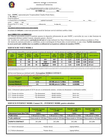 Model Acord SNPPC