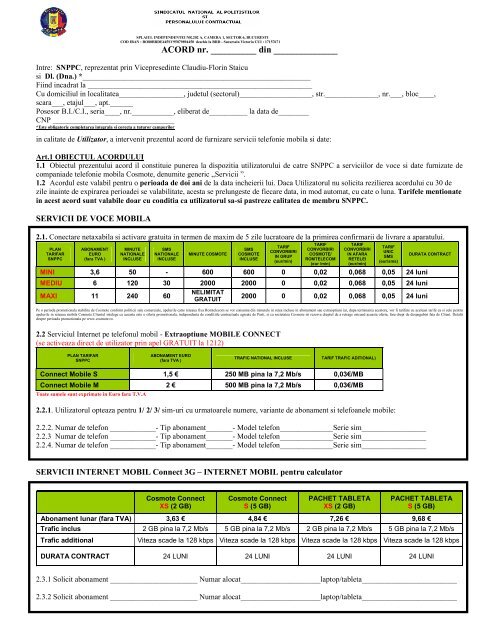 Model Acord SNPPC