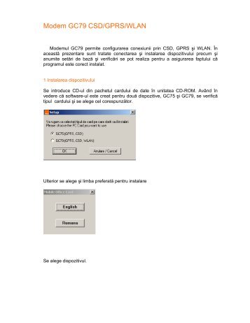 Modem GC79 CSD/GPRS/WLAN - Orange