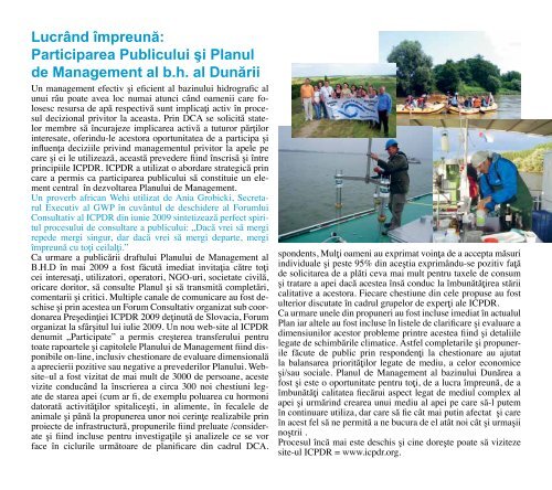 Planul de Management al Bazinului Hidrografic al Fluviului Dunărea ...