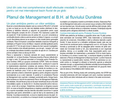 Planul de Management al Bazinului Hidrografic al Fluviului Dunărea ...