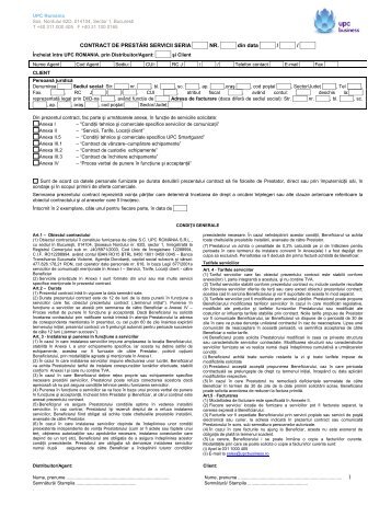 Contract de prestari servicii Online