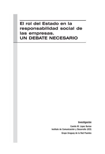 El rol del Estado en la responsabilidad social de las empresas