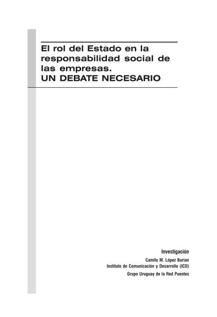 El rol del Estado en la responsabilidad social de las empresas