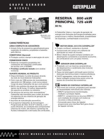 RESERVA 800 ekW PRINCIPAL 725 ekW - Pesa