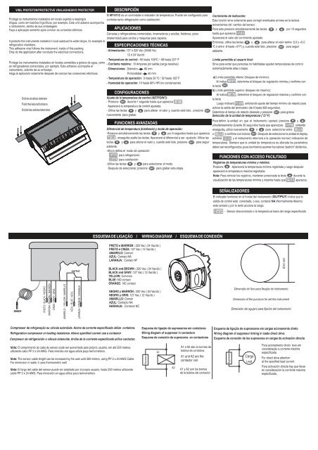 Manual do MT-511C - Full Gauge Controls