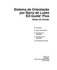 Sistema de Orientação por Barra de Luzes EZ-Guide® Plus - Trimble
