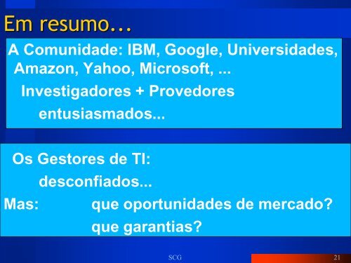 Cloud Computing (CC) - Arquitectura de Sistemas Computacionais