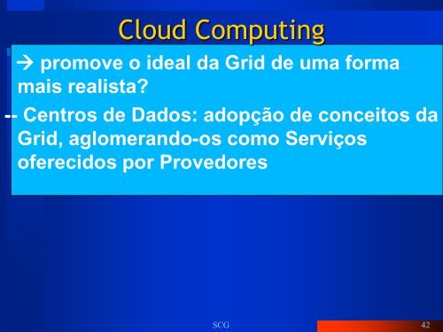 Cloud Computing (CC) - Arquitectura de Sistemas Computacionais