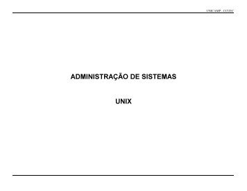 ADMINISTRAÇO DE SISTEMAS UNIX - FTP Unicamp