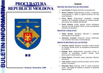 Buletin Informativ Nr.13 - Procuratura.md