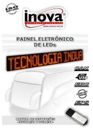 Manual Itinerário Eletrônico Inova - Inova Sistemas Eletrônicos