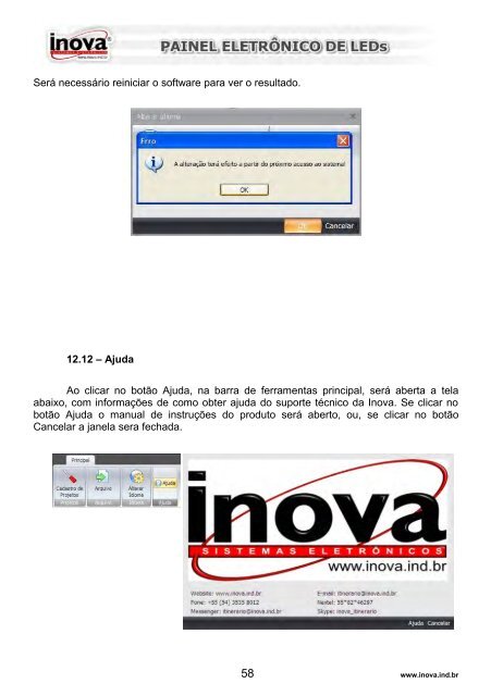 Manual Itinerário Eletrônico Inova - Inova Sistemas Eletrônicos