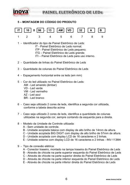 Manual Itinerário Eletrônico Inova - Inova Sistemas Eletrônicos