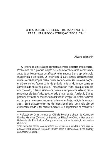 O MARXISMO DE LEON TROTSKY - Pensamento Político