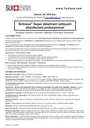 SUIclean Super détartrant nettoyant désinfectant ... - Valcolor SA