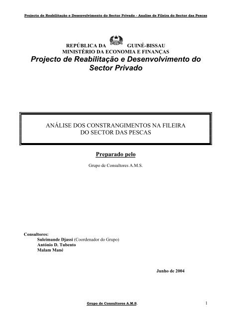 Projecto de Reabilitação e Desenvolvimento do ... - Le Hub Rural