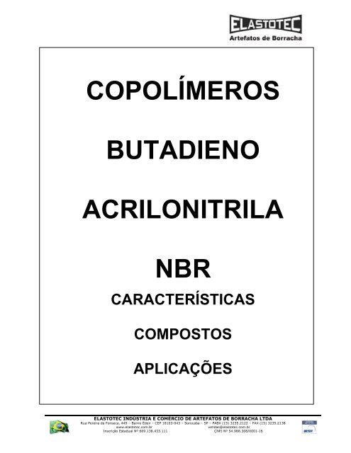 XNBR  Nitriflex - Polímeros Especiais e Borrachas Nitrílicas