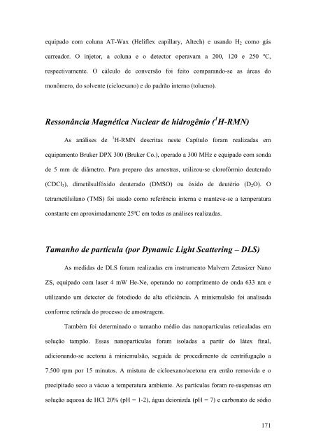 produção de micropartículas e nanopartículas poliméricas ... - UFRJ