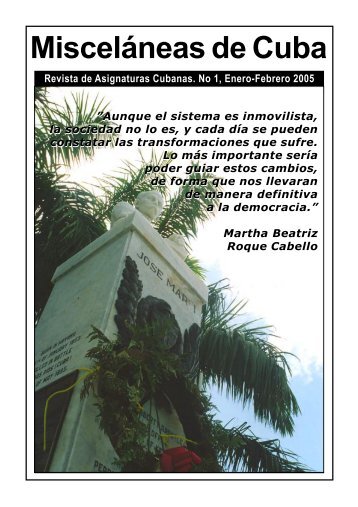 Misceláneas de Cuba, No 1, Enero-Febrero 2005