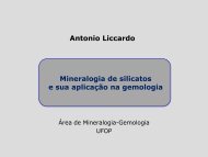 Silicatos e gemologia - Geoturismo Brasil